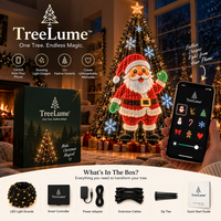 Smart Christmas Tree Lights | App-Controlled LED Show, 12+ Effects