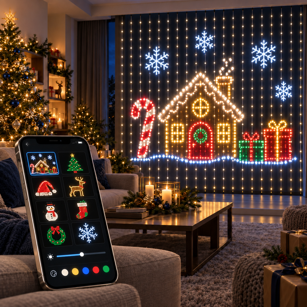 Smart Christmas Lights | Warm Festive LED Lights for Home Holiday Display