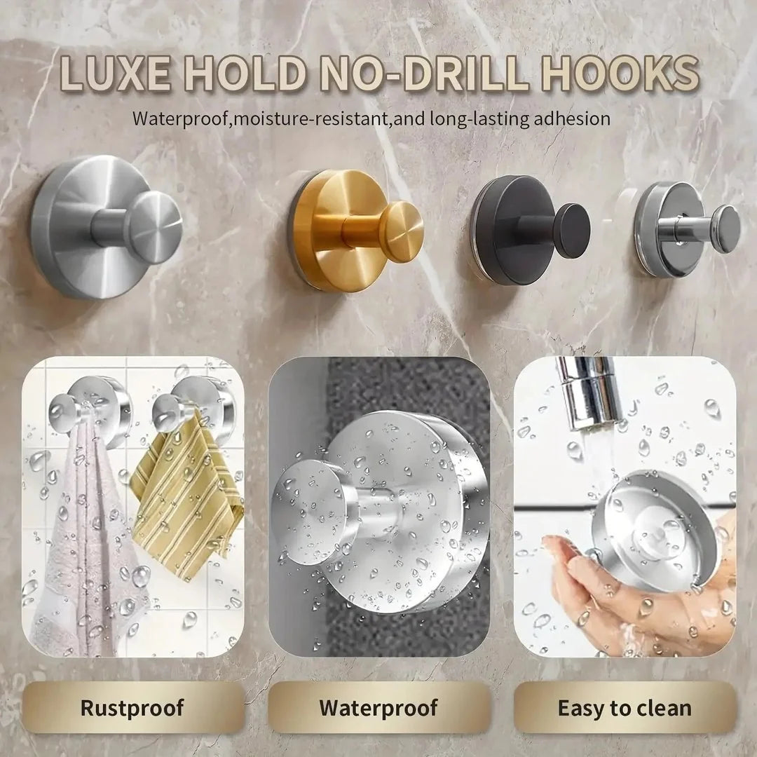 Reusable Vacuum Suction Hooks, 4-Pack